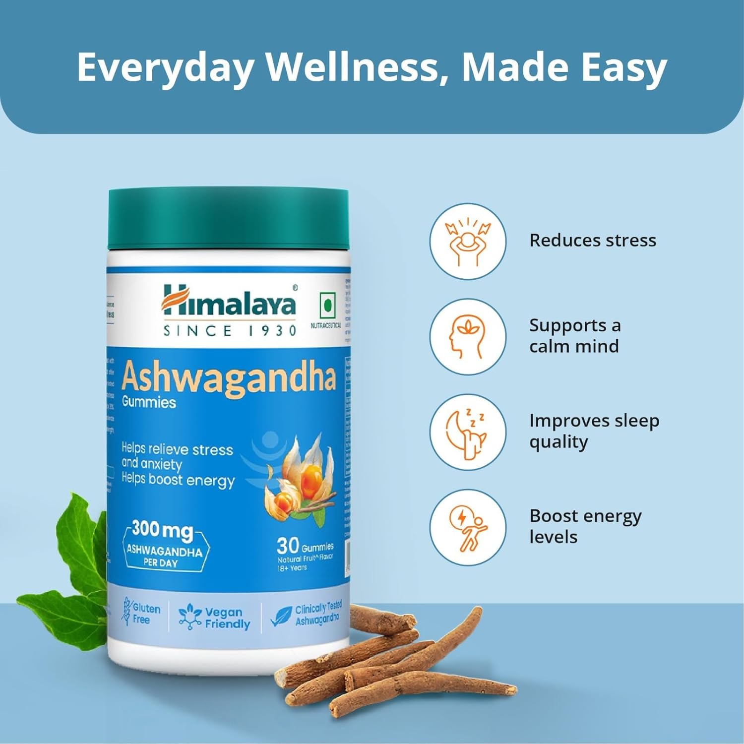 Himalaya Himalaya KSM-66 Ashwagandha, жевательные конфеты, 30 шт. Стресс и сон - Image 3