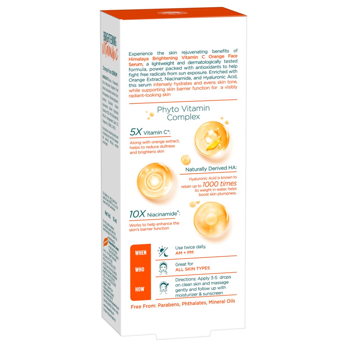 Himalaya Himalaya Brightening Vitamin C Face Serum 15 ml Serums & Treatments - Image 10