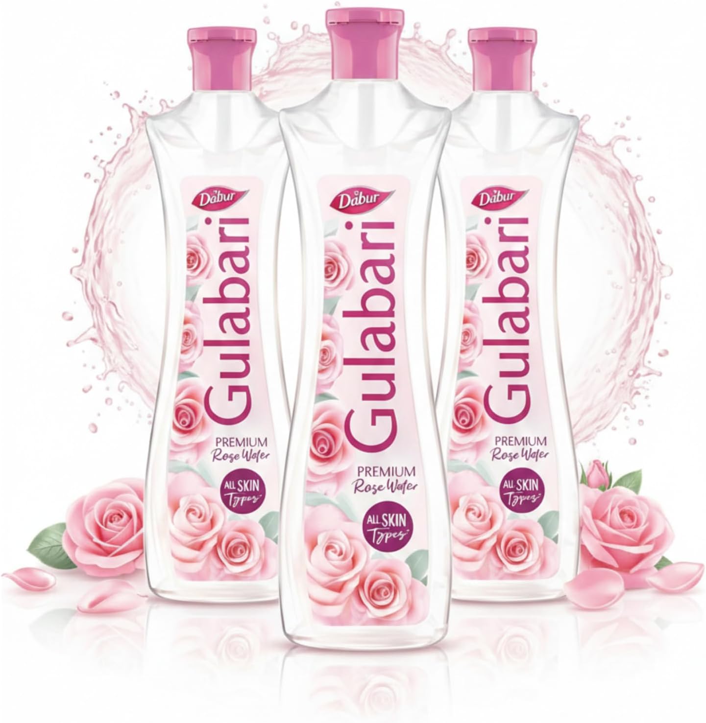 Dabur Dabur Gulabari, премиальная розовая вода/тоник для лица — 400 мл Очищающие средства и средства для умывания лица - Изображение 3