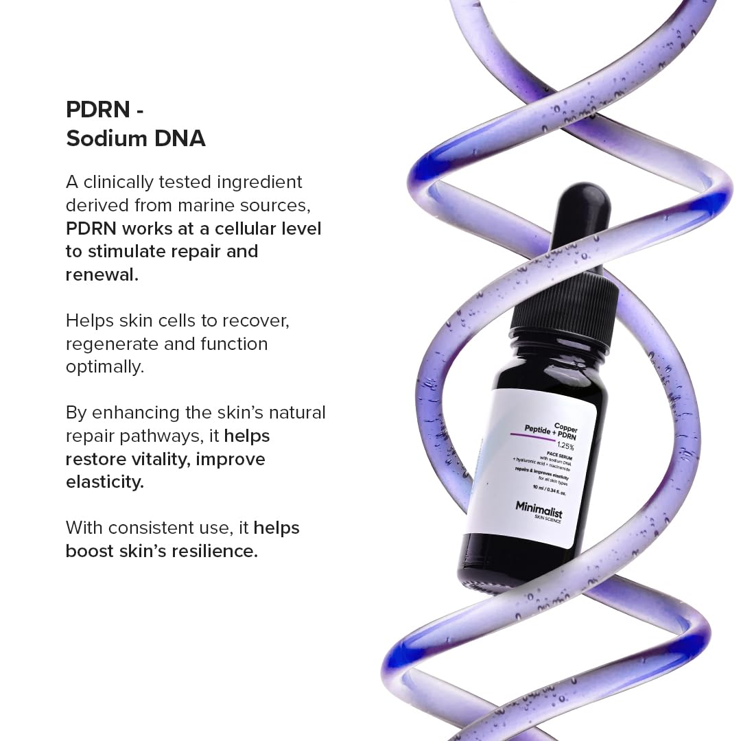 Minimalist Minimalist Copper Peptide + PDRN Face Serum 30 ml Serums & Treatments - Image 20