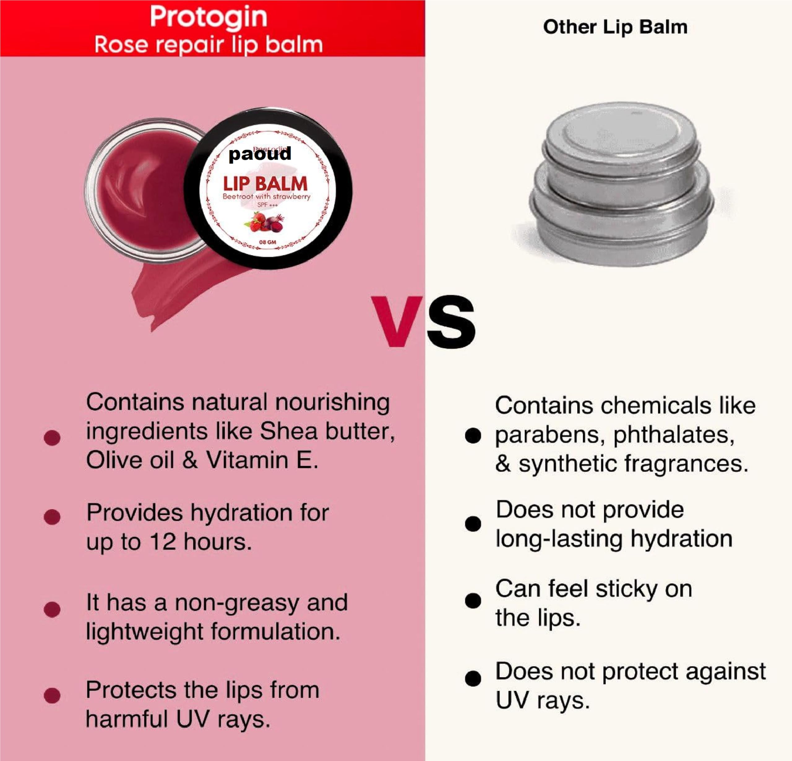 Vedashi Himalaya Herbals Strawberry Shine Lip Care 4.5 g — Himalaya | Gallery Image 3