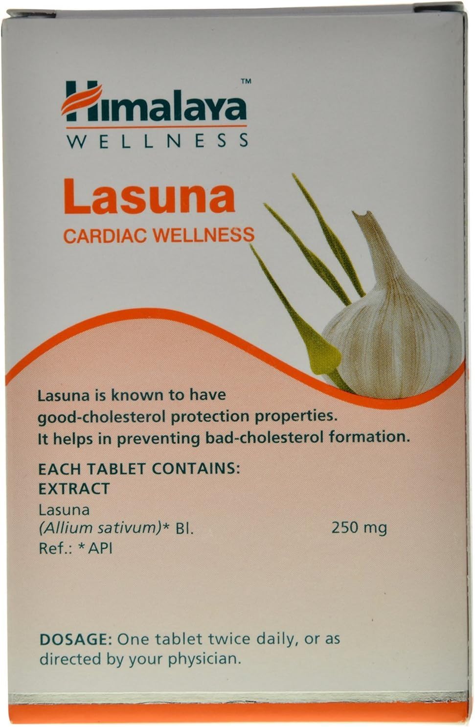 Himalaya Himalaya Pure Herbs Lasuna Cardiac Wellness Tablets, White, 250 mg, 60 Count Ayurvedic Classics - Image 3