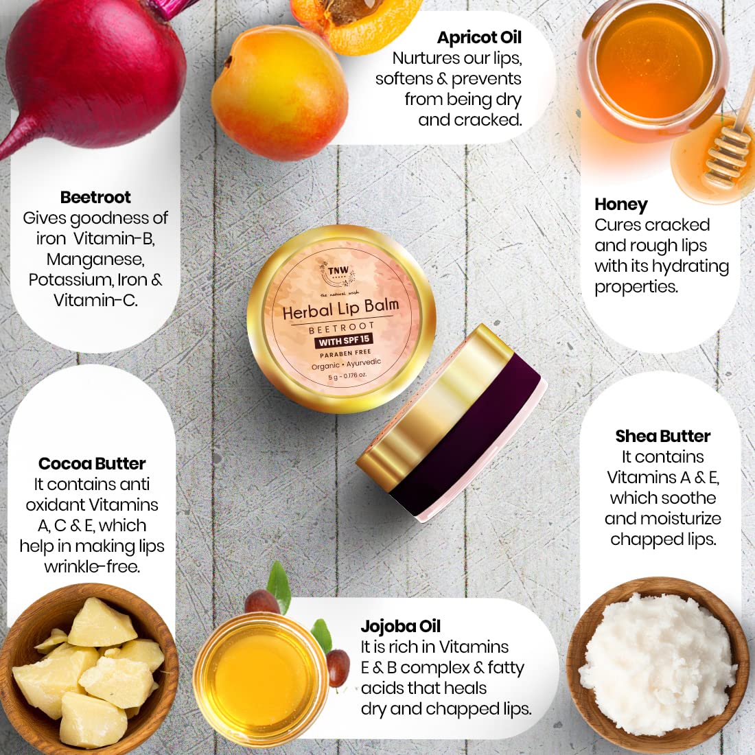 Vedashi Alanna Fresh look pH Lip Tint Lip Balm Vanilla 1% Kojic 3.5 gm — Alanna | Gallery Image 3