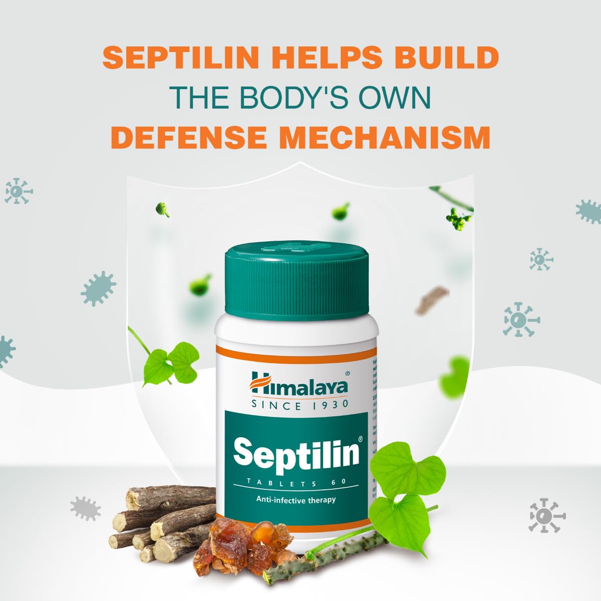 Himalaya Himalaya Septilin, таблетки, 60 шт. Здоровье органов дыхания - Image 5