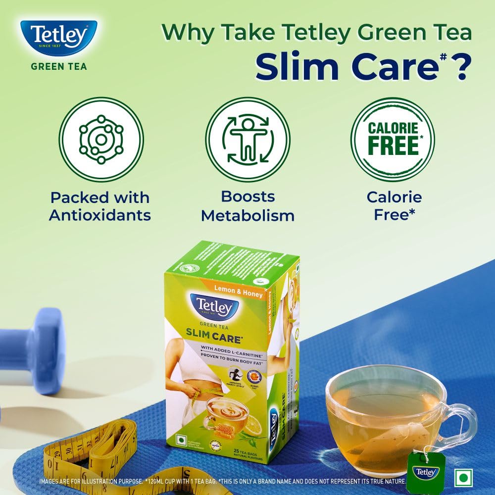 Tetley Tetley Green Tea, Lemon and Honey, 25 Tea Bags Green Tea & Wellness Blends - Image 20