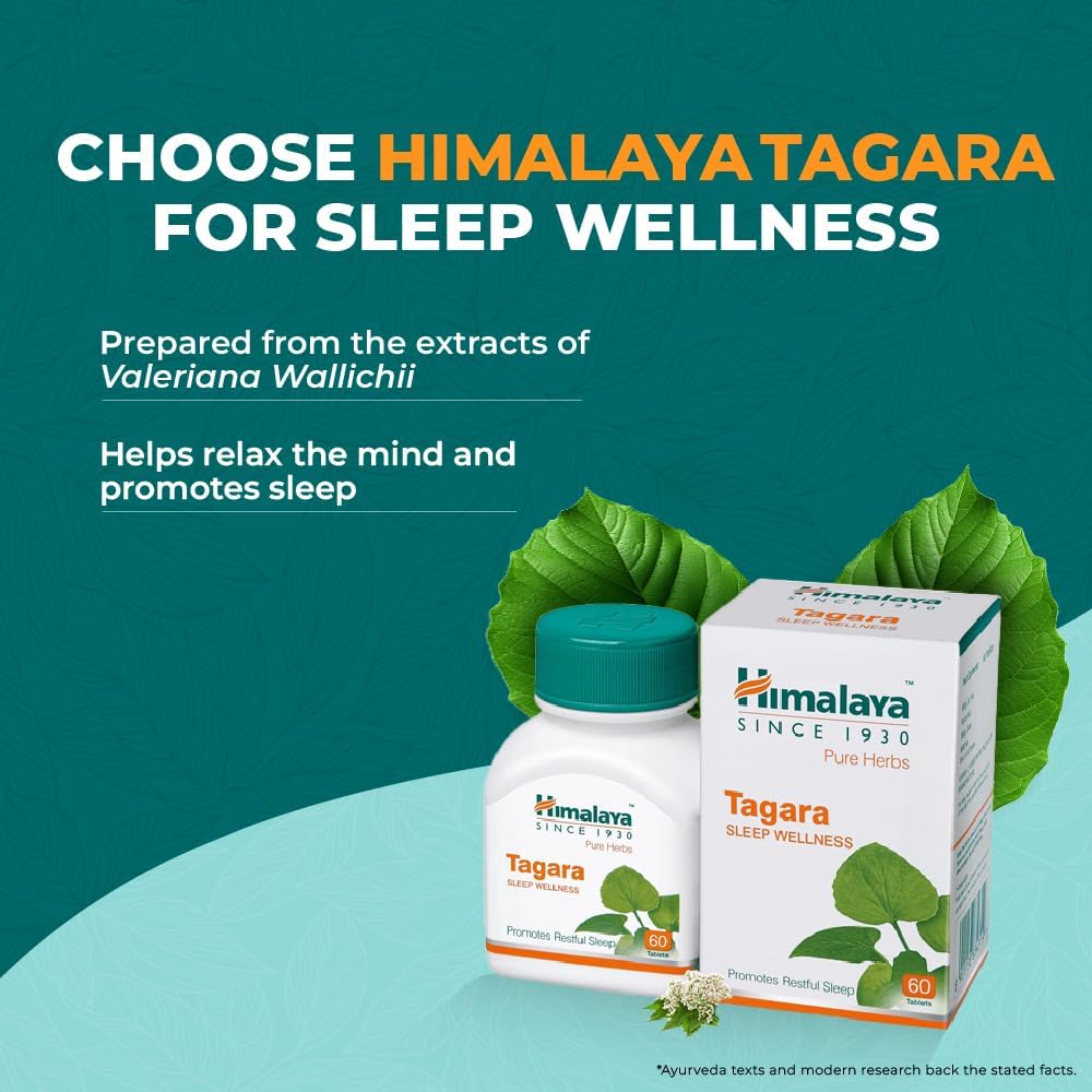 Himalaya Himalaya Wellness Pure Herbs Tagara Sleep Wellness - 60 Tablets Stress & Sleep - Image 5