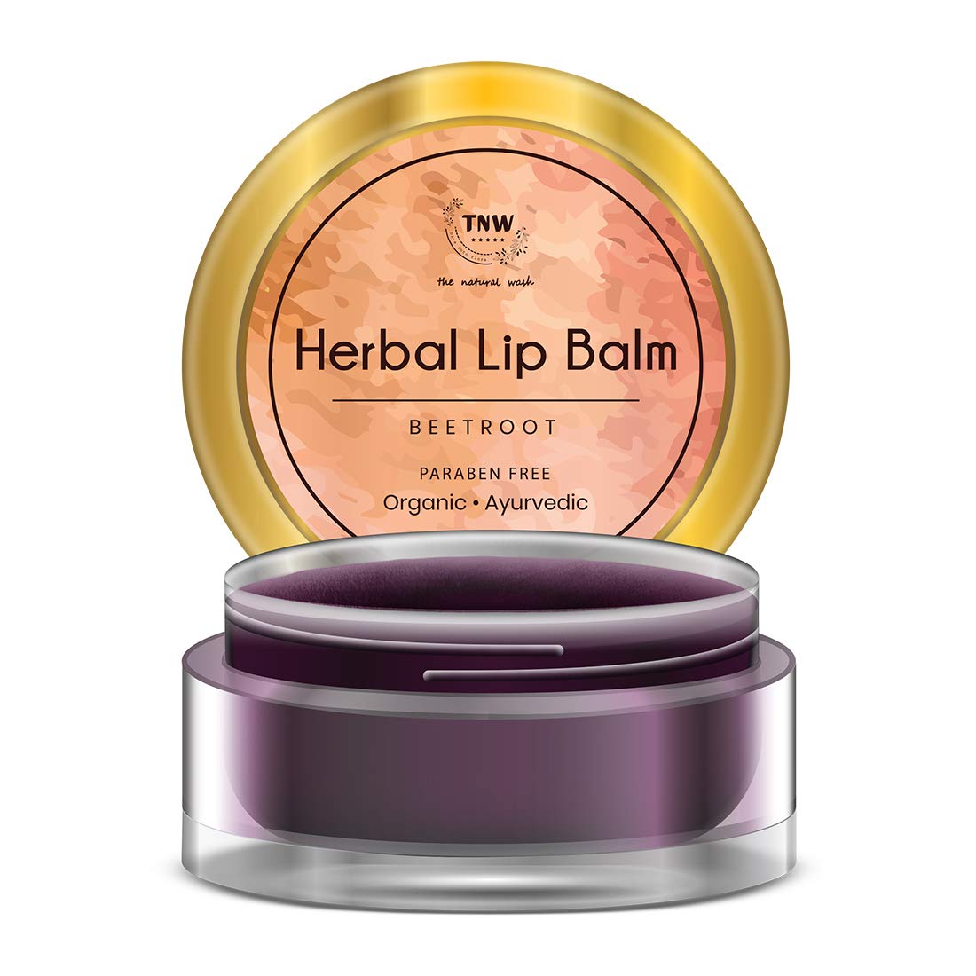 Vedashi TNW The Natural Wash Herbal Beetroot Lip Balm for Dry Lips 5 gm — TNW - The Natural Wash | Gallery Image 1