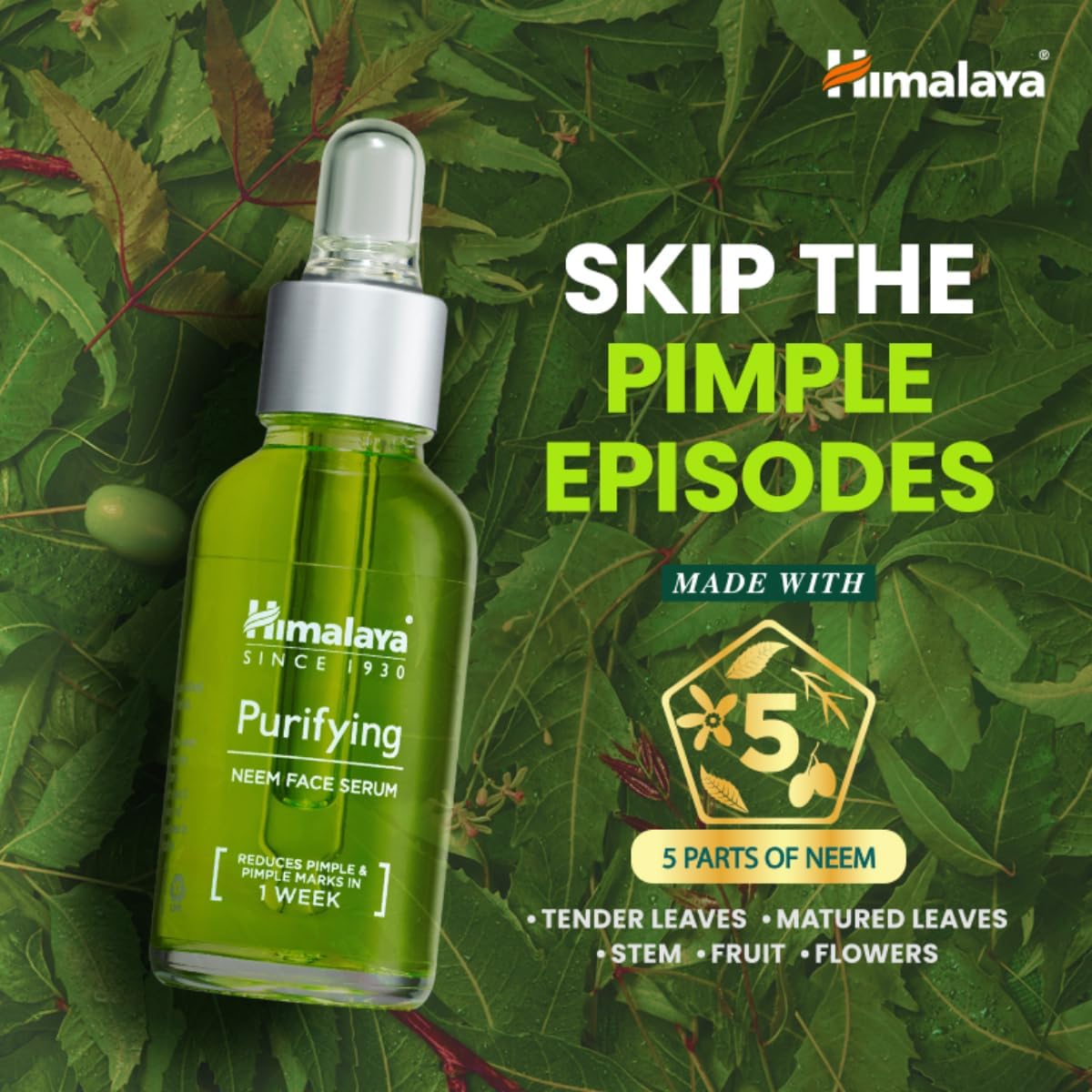 Himalaya Himalaya, очищающая сыворотка для лица с нимом, 15 мл Сыворотки и процедуры - Изображение 4