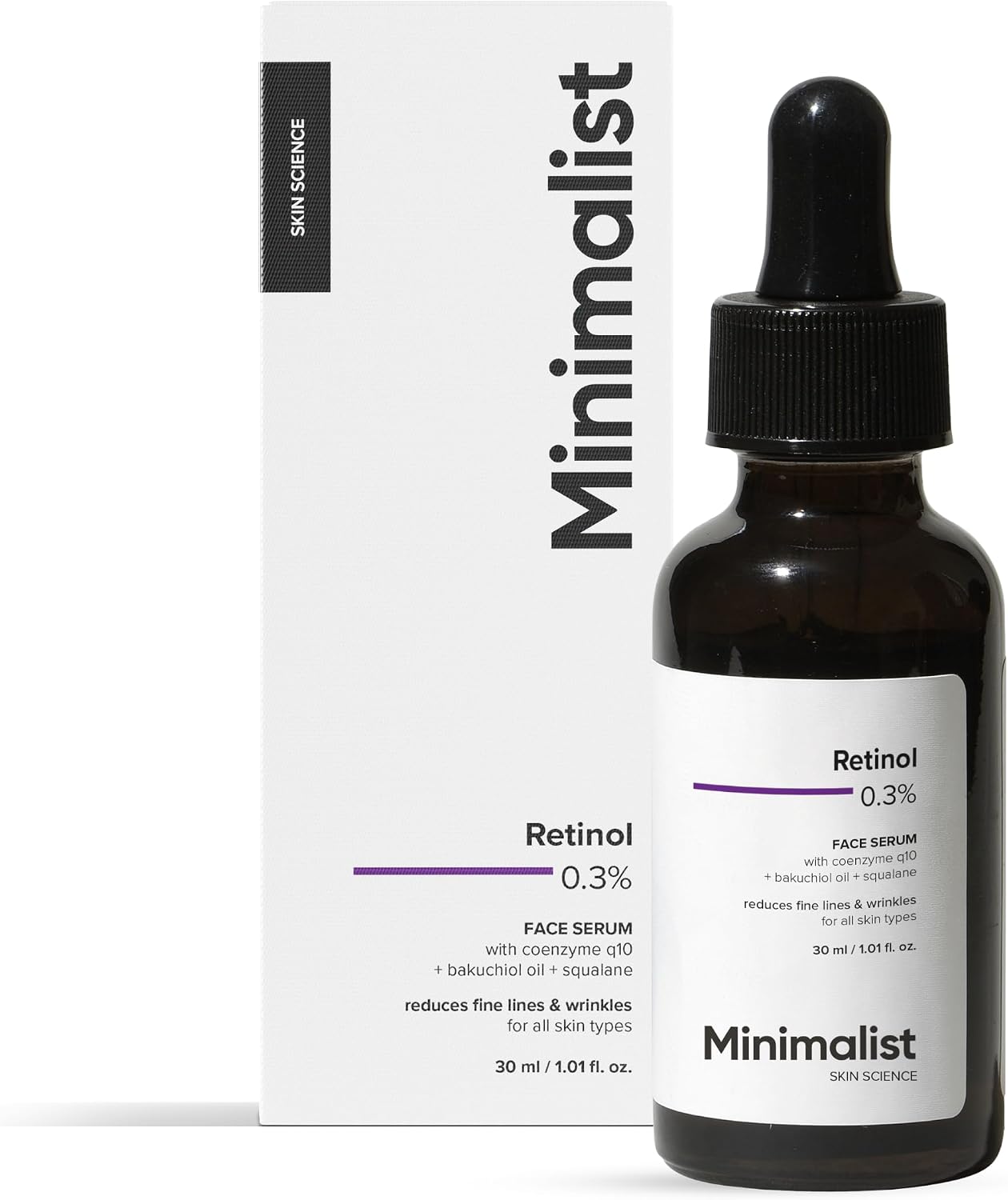 Minimalist Minimalist, антивозрастная ночная сыворотка с ретинолом 0,3% и Q10 | 30 мл Сыворотки и процедуры - Image 1